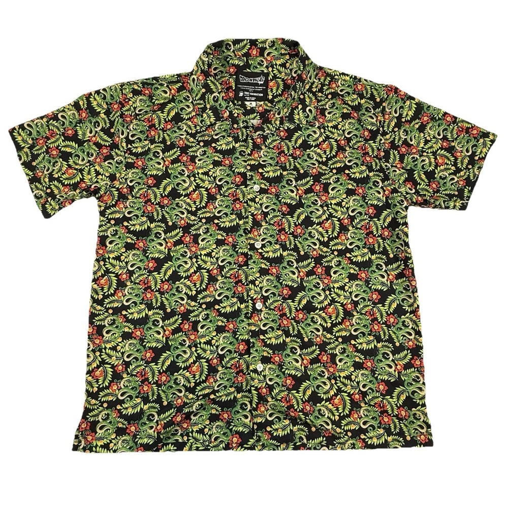 Dragon Ball Z Super Shenron AOP Hawaiian Shirt Button Up Short Sleeves Mens M